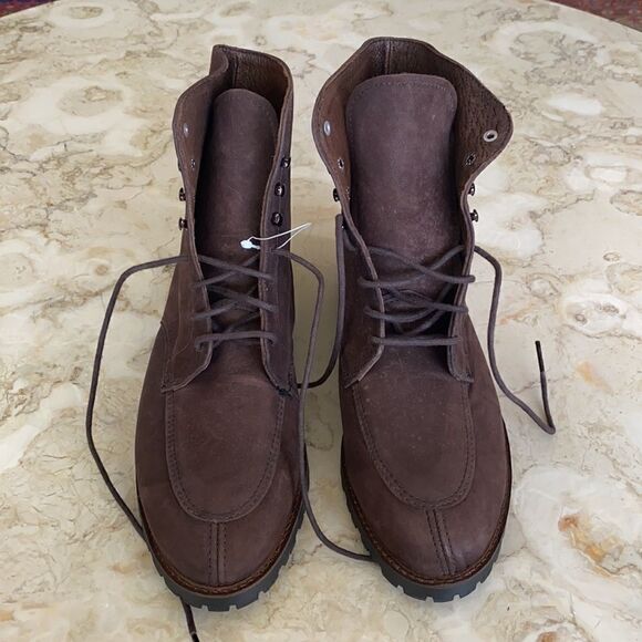 NEW! Eddie Bauer Made in USA Leather Desert Boots - Picture 3 of 10